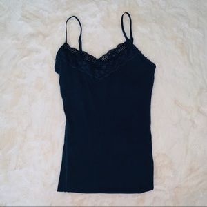 Navy lace cami